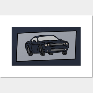 muscle cars racing Posters and Art